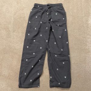Flannel Gray / white skulk design pijamas pants